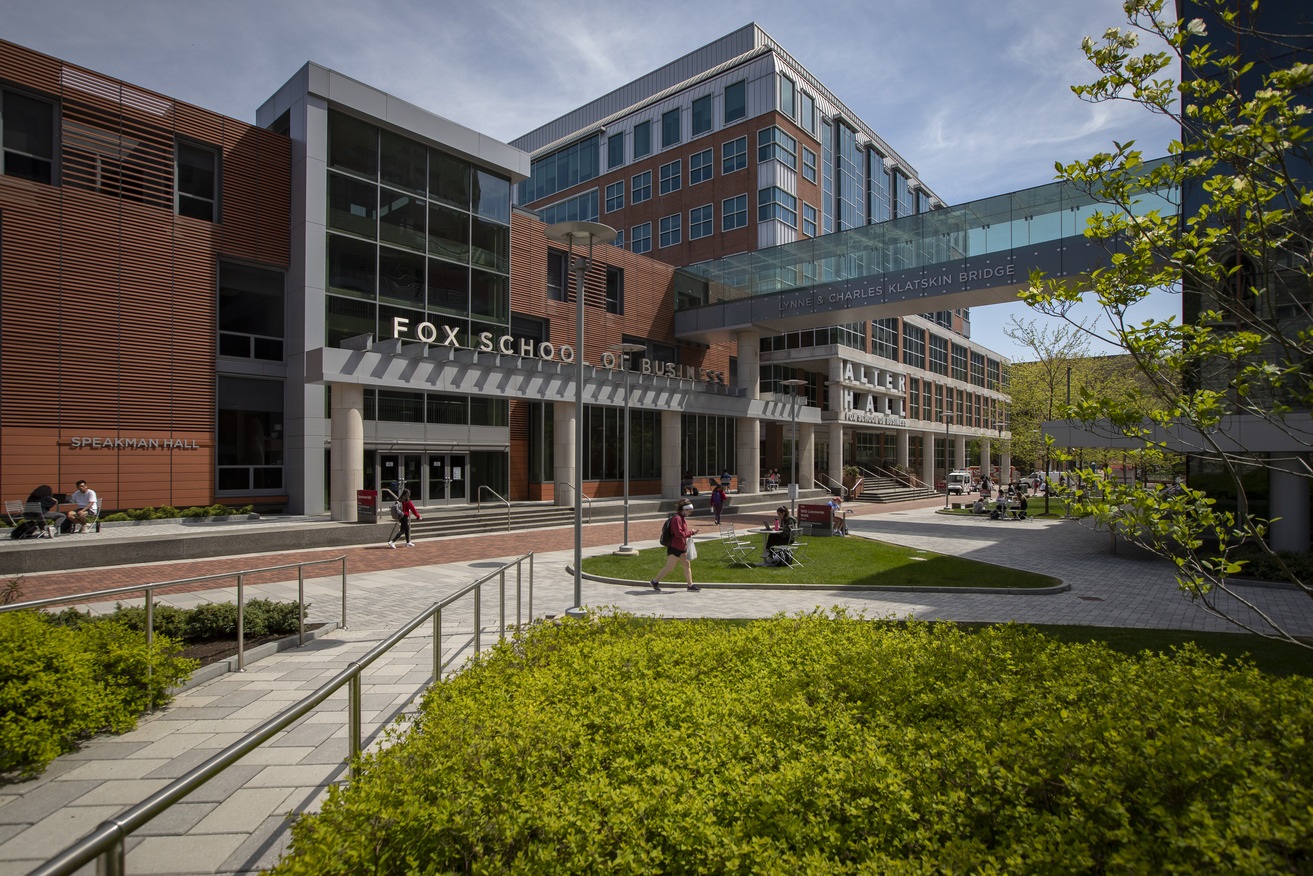 Fox's Alter Hall on Liacouras Walk