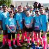 Group of children posing during 5k event